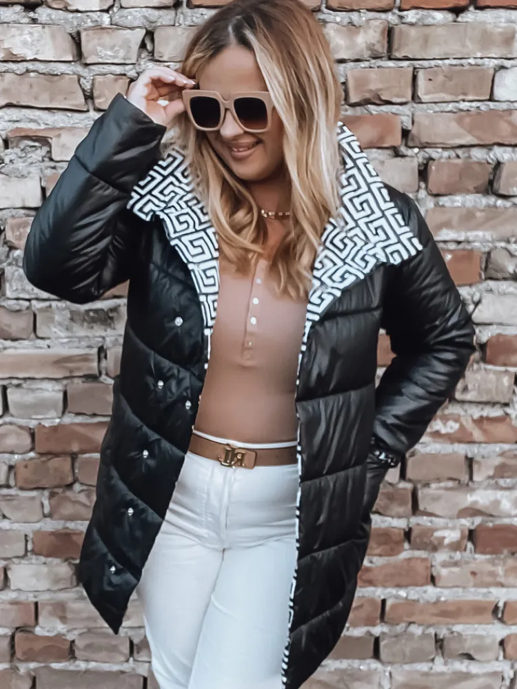 Kurtki Damskie>Dstreet Kurtka pikowana damska VETIS czarna TY2976