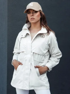 Kurtki Damskie>Dstreet Kurtka przejściowa damska parka TILAN biała TY4460