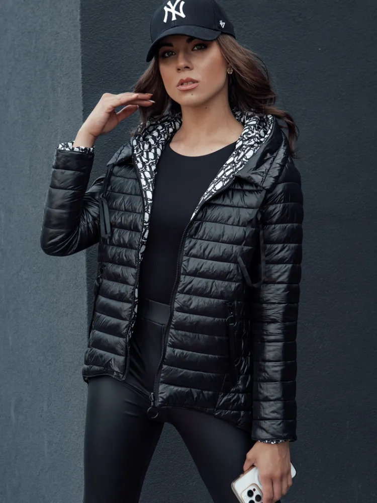 Kurtki Damskie>Dstreet Kurtka przejściowa damska dwustronna JIMA czarna TY4506