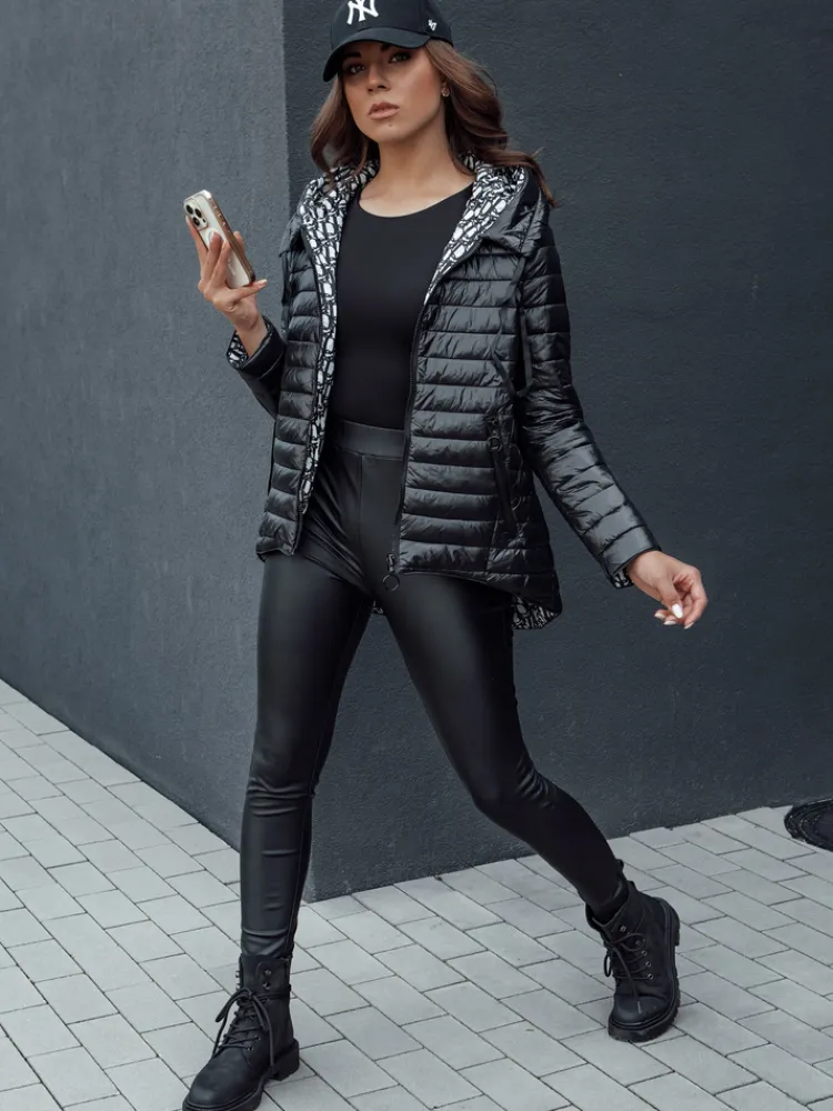 Kurtki Damskie>Dstreet Kurtka przejściowa damska dwustronna JIMA czarna TY4506