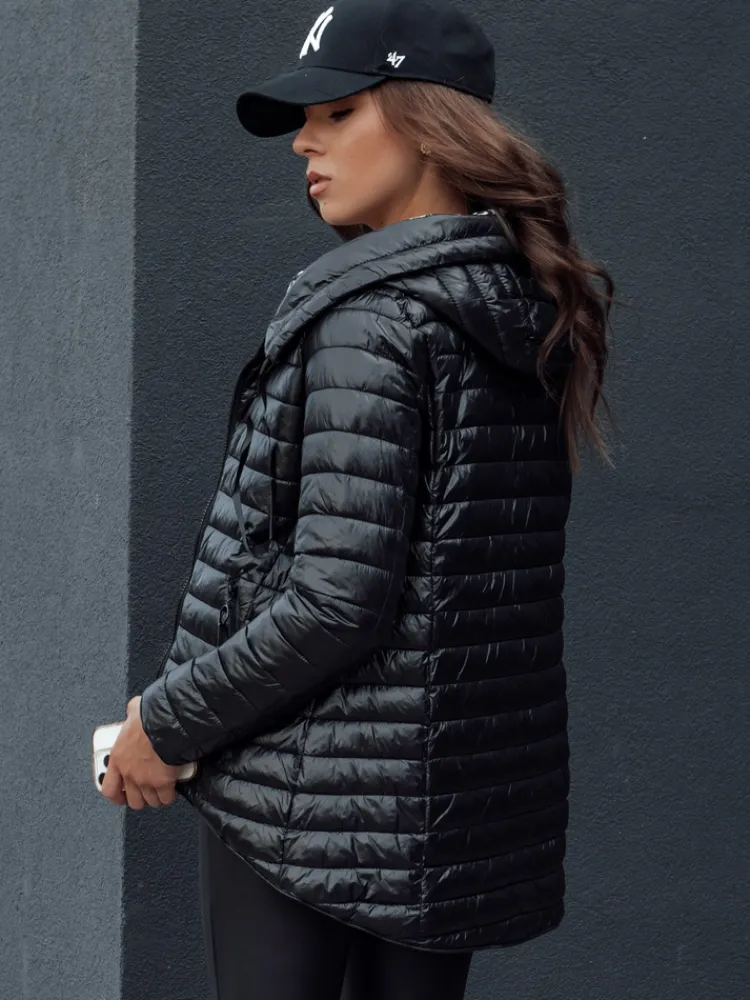 Kurtki Damskie>Dstreet Kurtka przejściowa damska dwustronna JIMA czarna TY4506