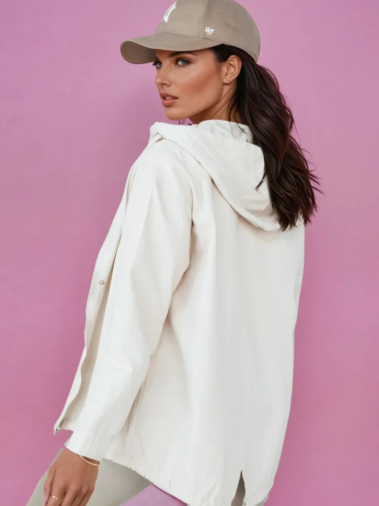 Kurtki Damskie>Dstreet Kurtka przejściowa damska ARKAJ jasnobeżowa TY4349