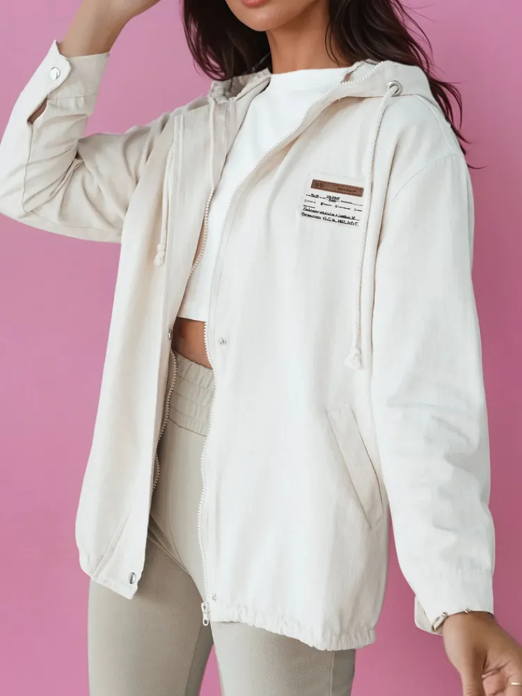 Kurtki Damskie>Dstreet Kurtka przejściowa damska ARKAJ jasnobeżowa TY4349