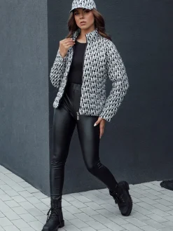 Kurtki Damskie>Dstreet Kurtka przejściowa damska krótka pikowana MY DEAR czarna TY4505