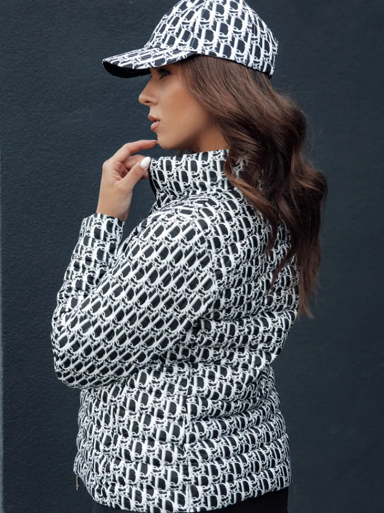 Kurtki Damskie>Dstreet Kurtka przejściowa damska krótka pikowana MY DEAR czarna TY4505