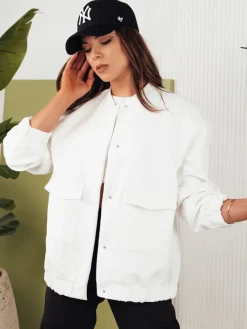 Kurtki Damskie>Dstreet Kurtka przejściowa damska QUESI ecru TY4293