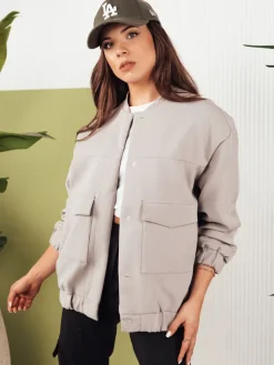 Kurtki Damskie>Dstreet Kurtka przejściowa damska QUESI szara TY4292