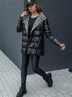 Kurtki Damskie>Dstreet Kurtka przejściowa damska pikowana MINTY DATE czarna TY4508