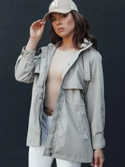 Kurtki Damskie>Dstreet Kurtka przejściowa damska parka TILAN beżowa TY4473