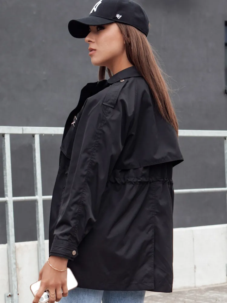 Kurtki Damskie>Dstreet Kurtka przejściowa damska parka TILAN czarna TY4388