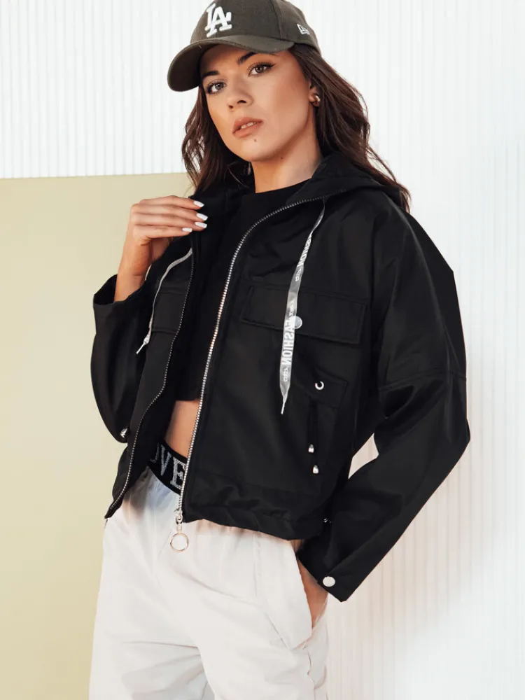 Kurtki Damskie>Dstreet Kurtka przejściowa damska FERTI czarna TY4304