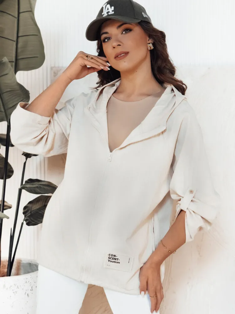 Kurtki Damskie>Dstreet Kurtka przejściowa damska MANDIA jasnobeżowa TY4325