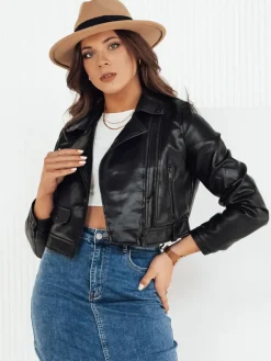 Kurtki Damskie>Dstreet Kurtka skórzana damska MOLTION czarna TY4158