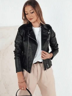 Kurtki Damskie>Dstreet Kurtka skórzana damska RUBIO czarna TY4195