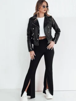 Kurtki Damskie>Dstreet Kurtka skórzana damska TRUCCO czarna TY4178