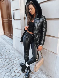 Kurtki Damskie>Dstreet Kurtka zimowa damska ABIGAIL WARM czarna TY3734