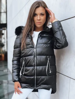 Kurtki Damskie>Dstreet Kurtka zimowa damska AMBERGLOW czarna TY3717