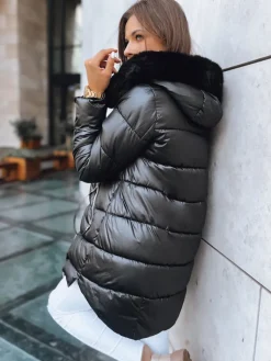 Kurtki Damskie>Dstreet Kurtka zimowa damska AMBERGLOW czarna TY3717