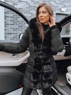 Płaszcze Damskie|Kurtki Damskie>Dstreet Kurtka zimowa damska CLUSTER czarna TY4030