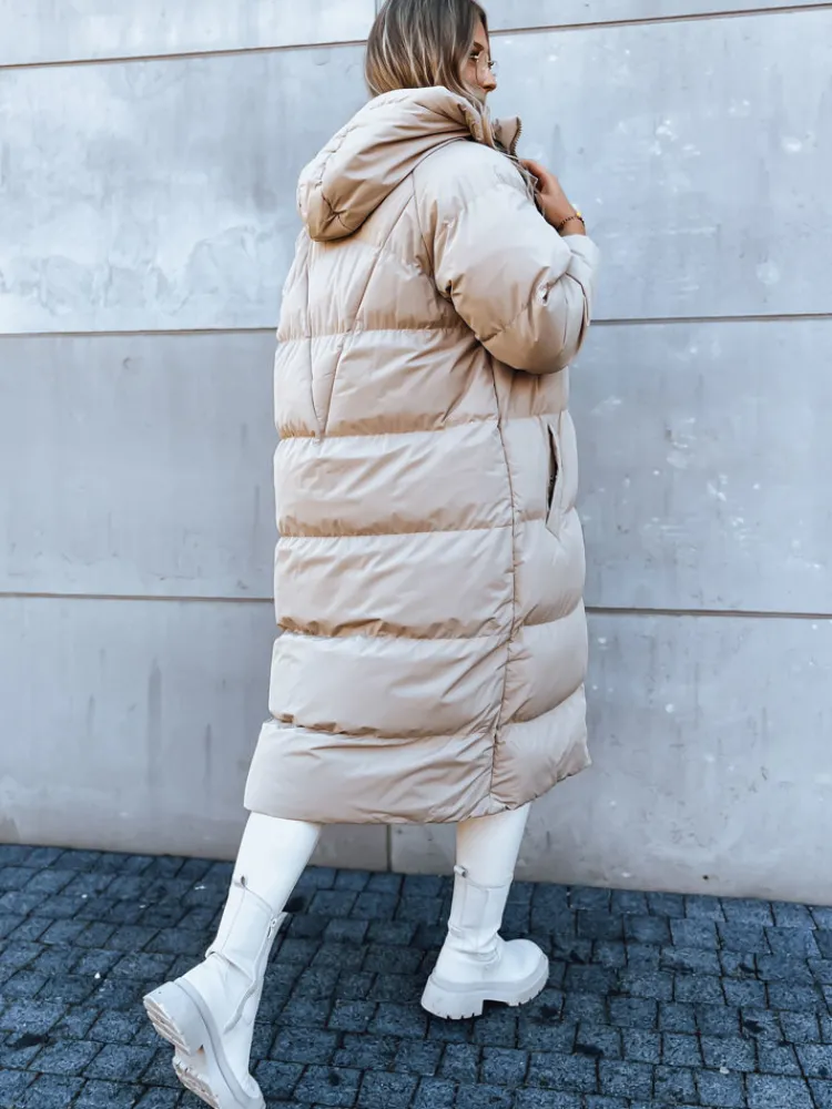 Kurtki Damskie|Płaszcze Damskie>Dstreet Kurtka zimowa damska COZYSEASON beżowa TY3901