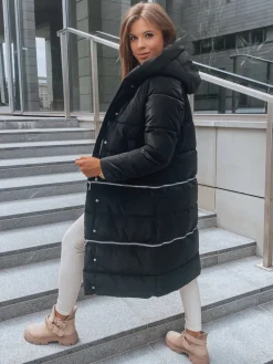 Kurtki Damskie>Dstreet Kurtka zimowa damska DIAMON PREMIUM czarna TY2956