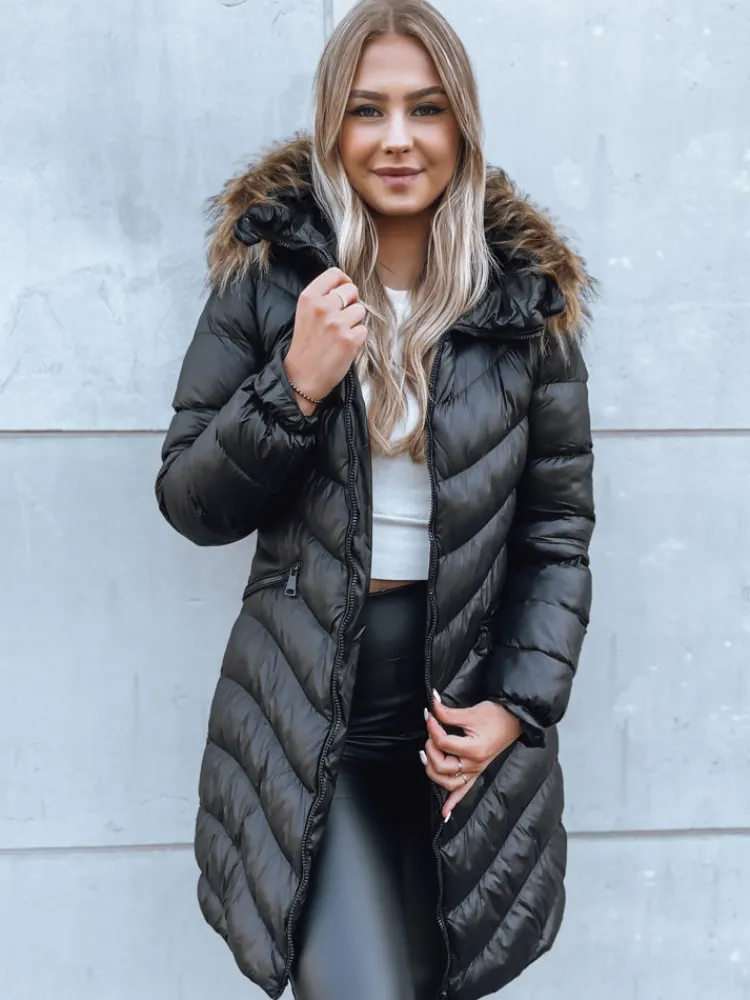 Kurtki Damskie>Dstreet Kurtka zimowa damska GLAMOUR FUSION czarna TY3890