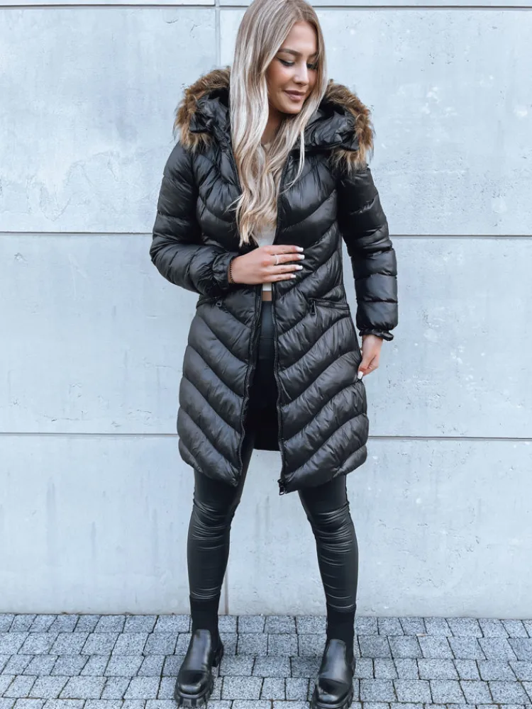 Kurtki Damskie>Dstreet Kurtka zimowa damska GLAMOUR FUSION czarna TY3890