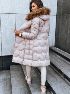 Kurtki Damskie>Dstreet Kurtka zimowa damska GOLDEN LILY beżowa TY3813