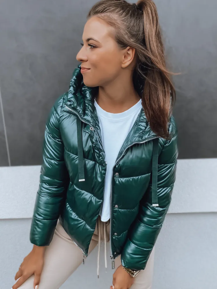 Kurtki Damskie>Dstreet Kurtka zimowa damska GOLDEN PREMIUM ciemnozielona TY2901