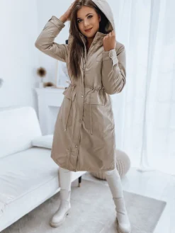 Kurtki Damskie>Dstreet Kurtka zimowa damska ISLA beżowa TY3211