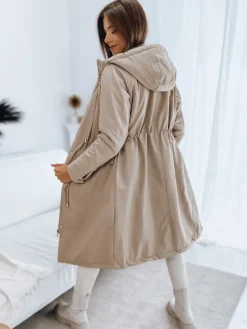 Kurtki Damskie>Dstreet Kurtka zimowa damska ISLA beżowa TY3211