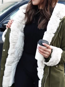 Kurtki Damskie>Dstreet Kurtka zimowa damska parka STARBURST zielona TY4763