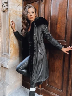 Kurtki Damskie>Dstreet Kurtka zimowa damska parka HARPERSOFT czarna TY3688