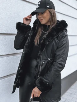 Kurtki Damskie>Dstreet Kurtka zimowa damska parka ARCTIC czarna TY3986