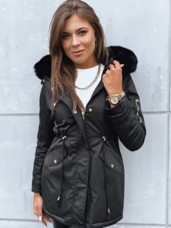 Kurtki Damskie>Dstreet Kurtka zimowa damska parka GODDESS czarna TY3867