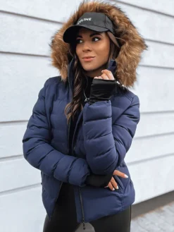 Kurtki Damskie>Dstreet Kurtka zimowa damska pikowana VERSES granatowa TY4039