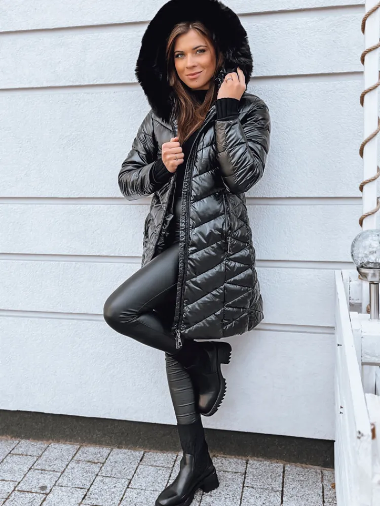 Kurtki Damskie>Dstreet Kurtka zimowa damska pikowana BELLATRIX czarna TY3981