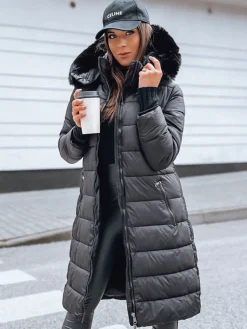 Kurtki Damskie>Dstreet Kurtka zimowa damska pikowana SNOWSCAPE czarna TY3971