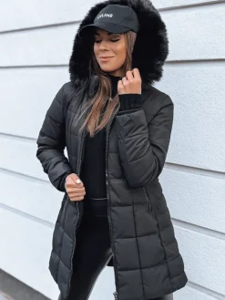 Kurtki Damskie>Dstreet Kurtka zimowa damska pikowana LELISIA czarna TY4022