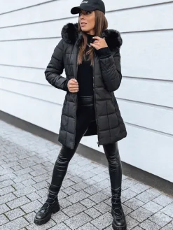 Kurtki Damskie>Dstreet Kurtka zimowa damska pikowana LELISIA czarna TY4022