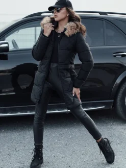 Kurtki Damskie>Dstreet Kurtka zimowa damska pikowana NEXUS czarna TY4577