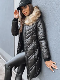 Kurtki Damskie>Dstreet Kurtka zimowa damska pikowana VEIL czarna TY4014