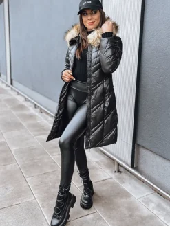 Kurtki Damskie>Dstreet Kurtka zimowa damska pikowana VEIL czarna TY4014