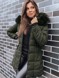 Kurtki Damskie>Dstreet Kurtka zimowa damska pikowana LELISIA zielona TY4029