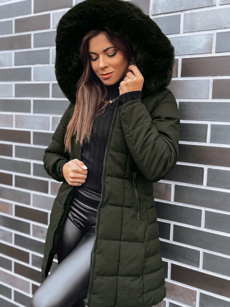 Kurtki Damskie>Dstreet Kurtka zimowa damska pikowana LELISIA zielona TY4029