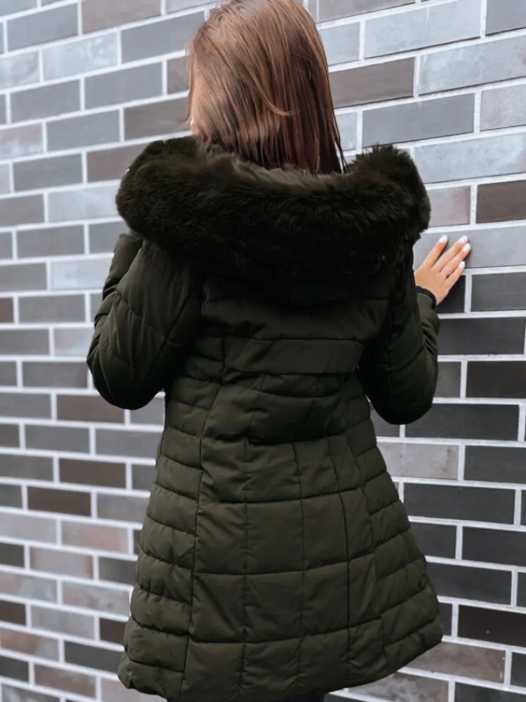 Kurtki Damskie>Dstreet Kurtka zimowa damska pikowana LELISIA zielona TY4029