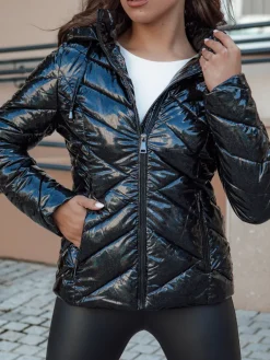 Kurtki Damskie>Dstreet Kurtka zimowa damska pikowana PATIS czarna TY4531