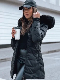 Kurtki Damskie>Dstreet Kurtka zimowa damska pikowana CAPELLA czarna TY3978