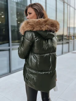 Kurtki Damskie>Dstreet Kurtka zimowa damska pikowana SPARKLE zielona TY3951