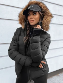 Kurtki Damskie>Dstreet Kurtka zimowa damska pikowana VERSES czarna TY4040